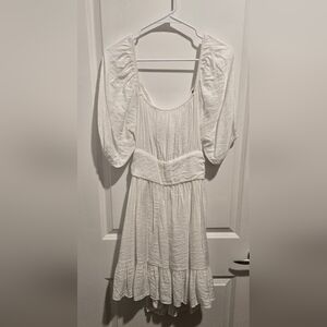 Altard State White Puff Sleeve Dress